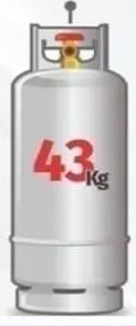 [gas43kg] BOMBONA GAS DOMESTICO 43 KGM